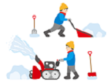 除雪作業中の画像